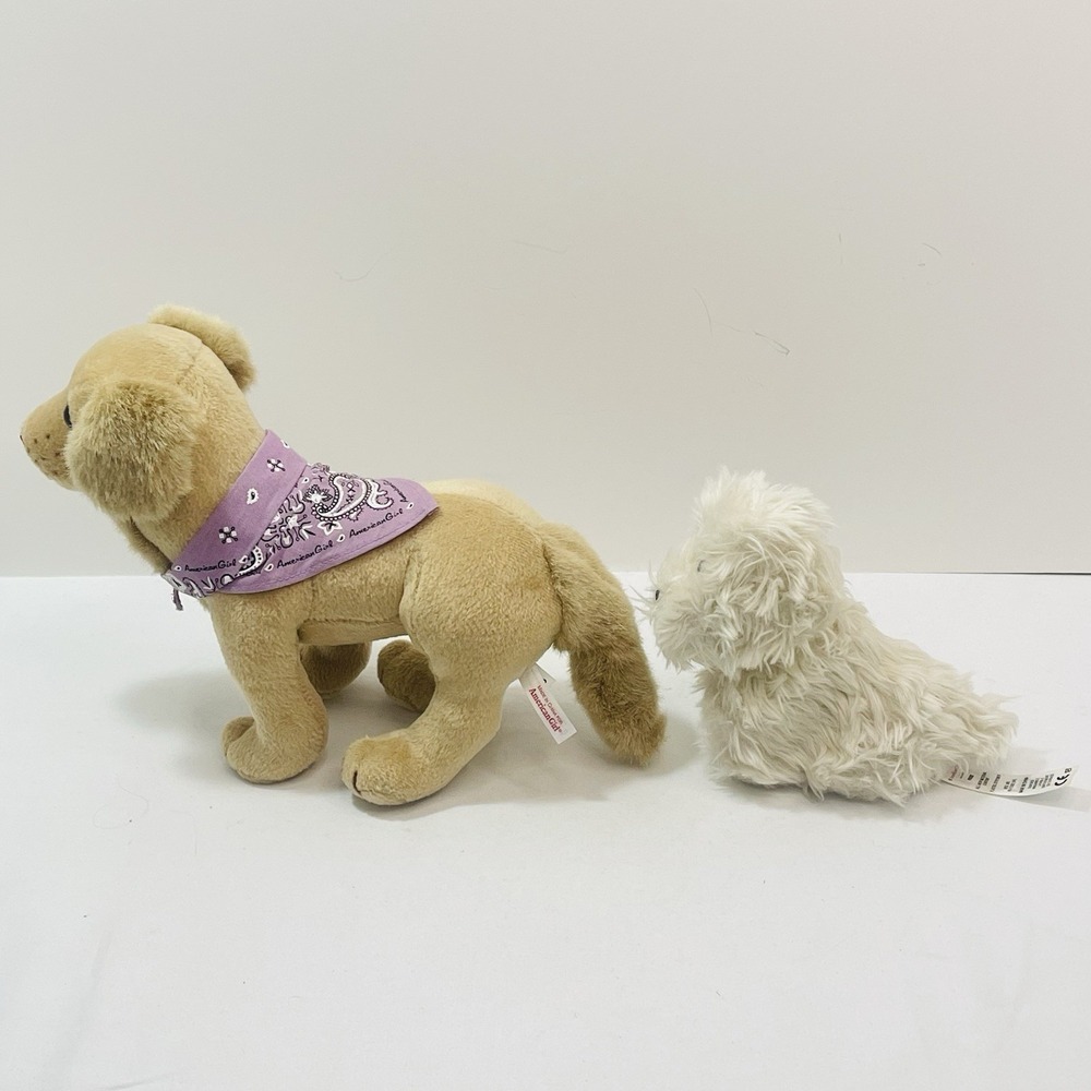 American Girl Doll Sandy Posable Coconut Stiff Grooming Bath Tub Dog Lot - Picture 7 of 15
